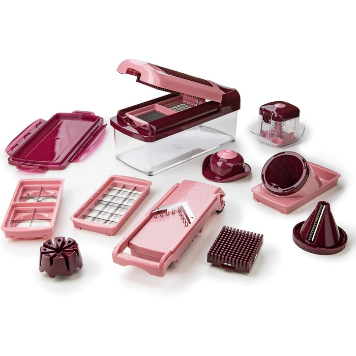 Genius Nicer Dicer Fusion Smart Julienne Slicer | Mint Green | 16-Piece Vegetable Chopper & Slicer Set