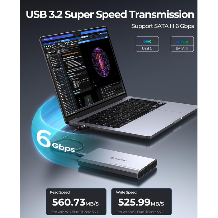 Зовнішній корпус для HDD/SSD ORICO 2.5