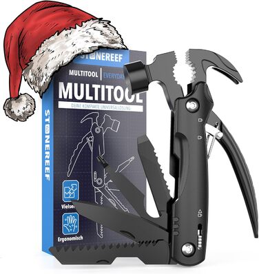 Мультитул 12 в 1: мультиінструмент з нержавіючою сталею, плоскогубцями, викрутками, ножем та пилкою – ідеальний для кемпінгу, відпочинку на природі та майстерні – подарунок для чоловіків