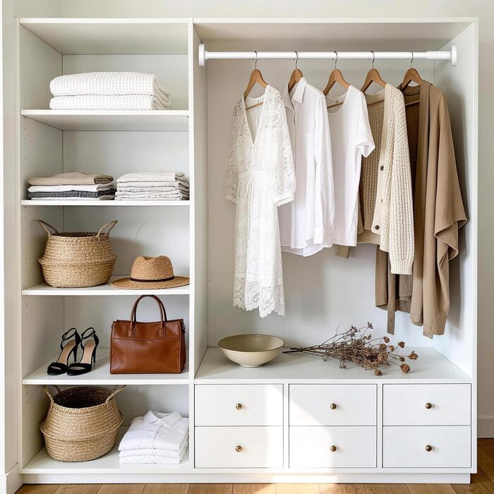 Штанга для карнизів без свердління, 100-230 см, регульована телескопічна штанга для душу, вікна та балкону (діаметр 25 мм, білий)