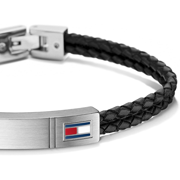 Браслет чоловічий шкіряний Tommy Hilfiger чорного кольору 2701010