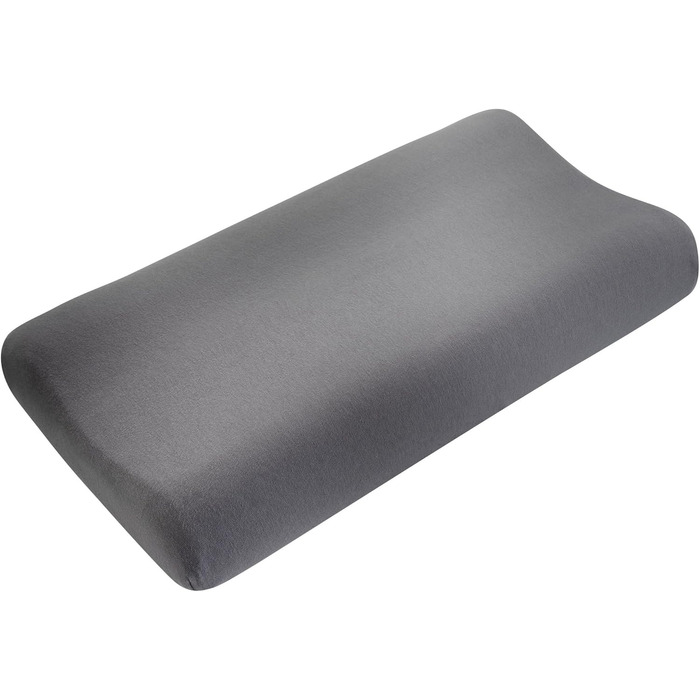 Black Forest Fox Camper Orthopedic Visco Neck Support Pillow Set with 1 Aloe Vera Cover & 1 Cotton Pillowcase, grey | Oeko-TEX (Campovolo-Grey, Visco Pillow Cover 2 Pieces 30 x 60)