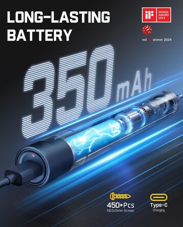 Fanttik E1 MAX: Набір прецизійних викруток 50 в 1 з акумулятором, 2 швидкості, для ремонту iPhone, ноутбуків, окулярів