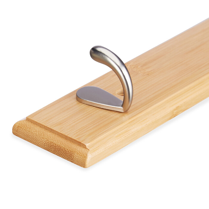 Relaxdays Bamboo Hook Strip, Natural
