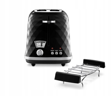 Тостер De'Longhi CTJ 2103.BK, чорний, 900 Вт