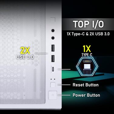 Корпус ПК BitFenix CETO Premium Edition Mid Tower White