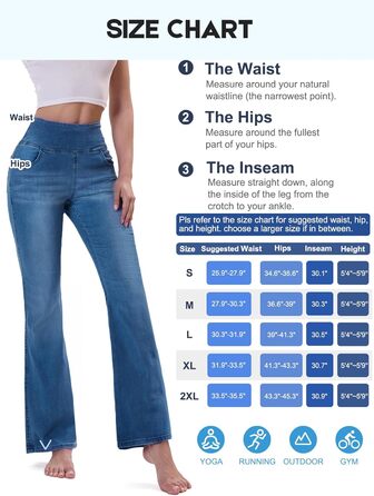 Джинси жіночі Chase Hot Bootcut, висока талія, еластичні jeggings, 4 кишені, середній блакитний, розмір XL, внутрішній шов 31