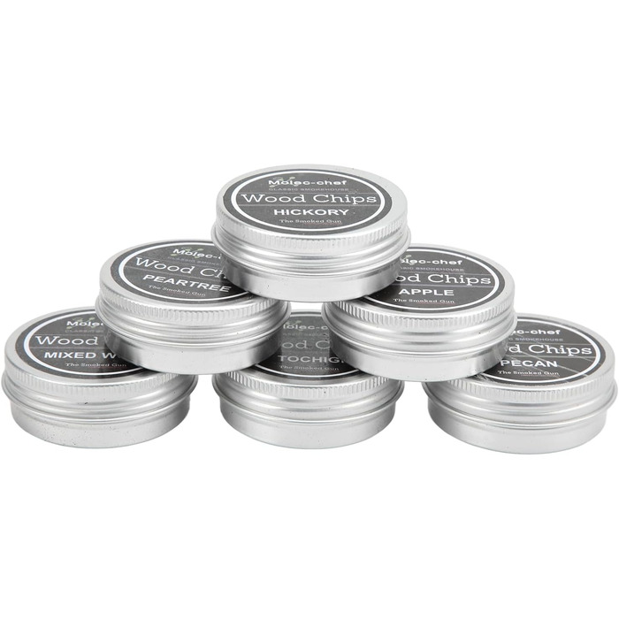 Тріски для коптирки та коктейльного смокера, 8 смаків, тріски з дерева, тріски для смокера, легко використовувати, тріски для віскі