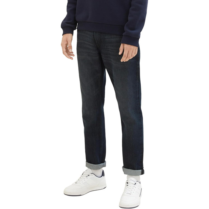 Джинси чоловічі TOM TAILOR Aedan Straight Stretch, синій денім, 27W 32L
