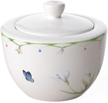 Villeroy & Boch – Colourful Spring Sugar Bowl 300 Ml White/Colourful, Dishwasher Safe, Microwave Safe, Spring Container, Easter Decoration, Easter Decor, Airtight Container, Storage Container, Premium Porcelain