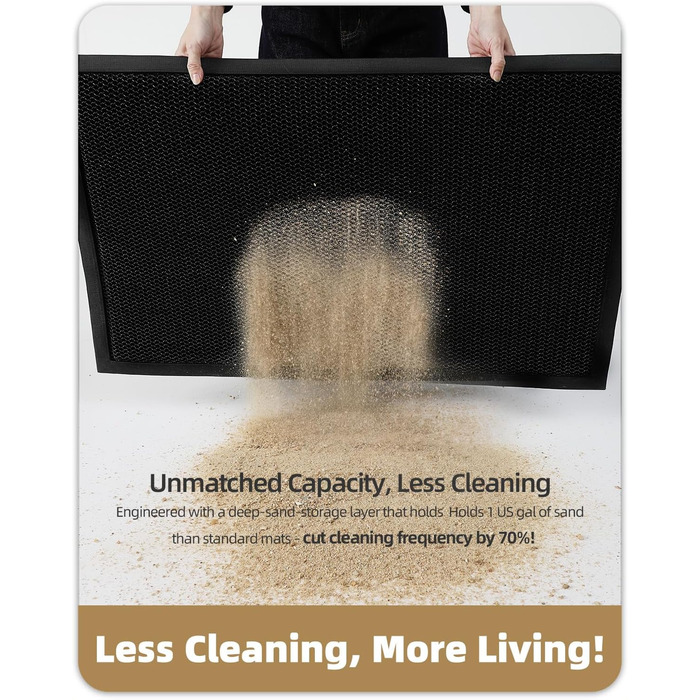 Килимок для дому та вулиці COLOR&GEOMETRY 43x76 см, сірий, антиковзаючий, легко миється