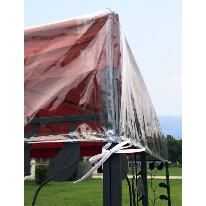 QUICK STAR Pavillon Schutzhaube 3x3m Wasserdicht Transparent