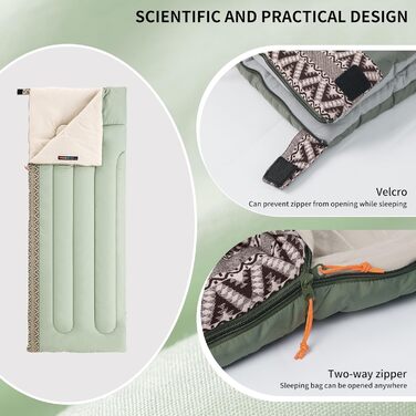 Спальний мішок Naturehike Envelope, 3-сезонний, ультралегкий, водонепроникний, для дорослих, з'єднувальний та пральний, для кемпінгу, трекінгу, альпінізму, зелено-сірий