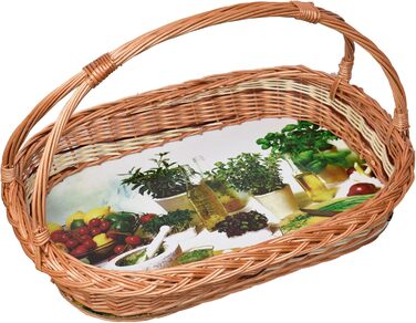 Wicker serving tray (various designs) with ironing board tray basket, basket tray, tray