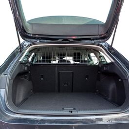 Сітка-перегородка для собак Travall для SEAT Leon (2020-), захист багажника, перегородка для собак, міцна сталева сітка, авто-бар'єр для собак
