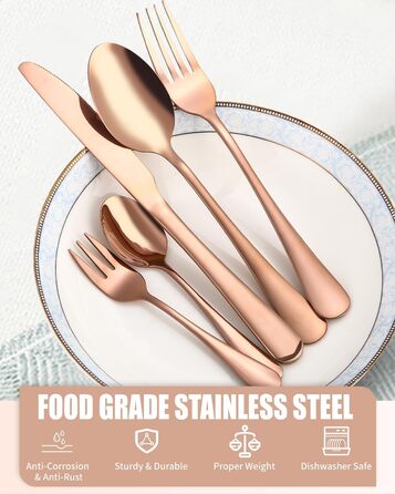 Набір столових приборів на 12 осіб, 60 предметів, чорний, з нержавіючої сталі, блискучий, для дому, вечірки, ресторану, сумісний з посудомийною машиною