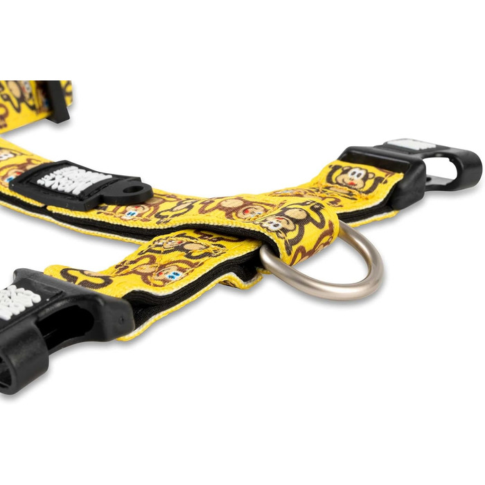 Нашийник для собак Max & Molly H-подібної форми, Ultrabequemes Geschirr Hund з неопрену для середніх собак, Monkey Maniac/M, з м'якою підкладкою, безпечний та ультралегкий – комфорт для вашого вірного друга