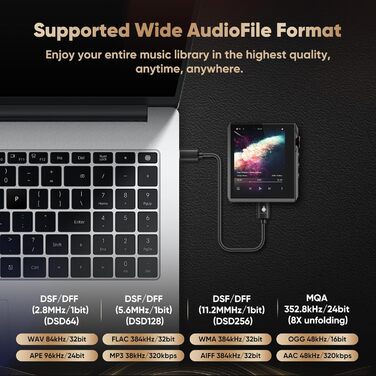 Hidizs AP80 PRO-X: Аудіоплеєр Hi-Res з підтримкою MQA, Bluetooth та двома DAC-чипами ESS9219C (білий)