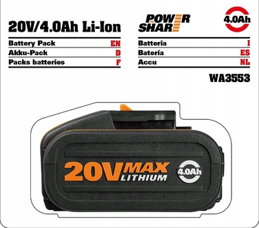 Акумуляторний шурупокрут Worx 20 В WX373.3