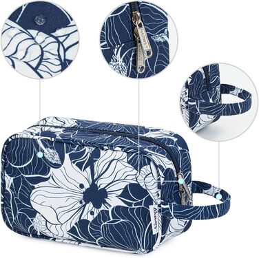 Чоловічий туалетний набір Narwey: водонепроникний, міцний, з багатьма відділеннями, для подорожей (чорний)