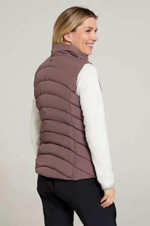Жіночий жилет Mountain Warehouse Opal з утеплювачем - легка термокуртка, кишені на блискавці, водовідштовхувальний (32, маульфорсграу)