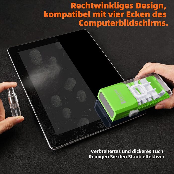 Набір для чищення клавіатури Ordilend: для смартфонів, ноутбуків, планшетів, ПК, моніторів, AirPods, з пульверизатором та щіткою