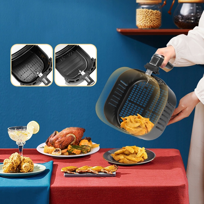 Аерофритюрниця Aigostar Cube Smart 1900 Вт, 7 л