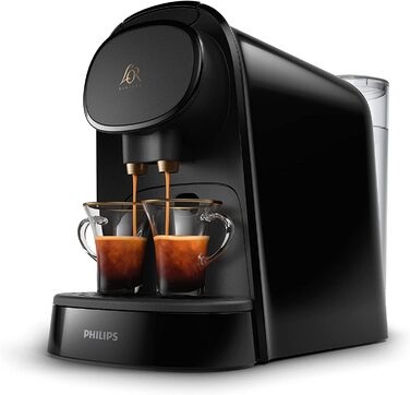Philips Coffee Capsule Machine LM8012/60 - Double Shot, double enjoyment, 1 or 2 cups, Ristretto, Espresso, Lungo or Grand Café Long, double capsule, genuine espresso quality, piano black