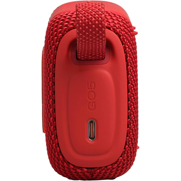 JBL Go 5: Портативна Bluetooth колонка, червоний колір - потужний звук, водонепроникність, до 10 годин роботи