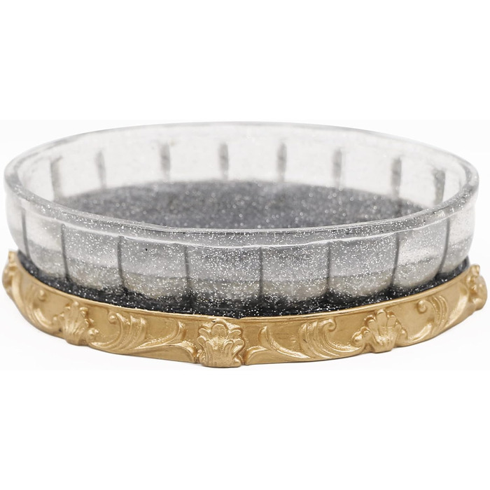 Набір аксесуарів для ванної кімнати LUINT Vintage в червоно-чорному кольорі (5 шт.)