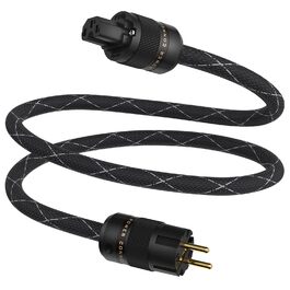 Hi-Fi мережевий кабель Tertullus OFC з роз'ємами Schuko та C15 для сабвуфера, підсилювача та AV-ресивера, 1.5м