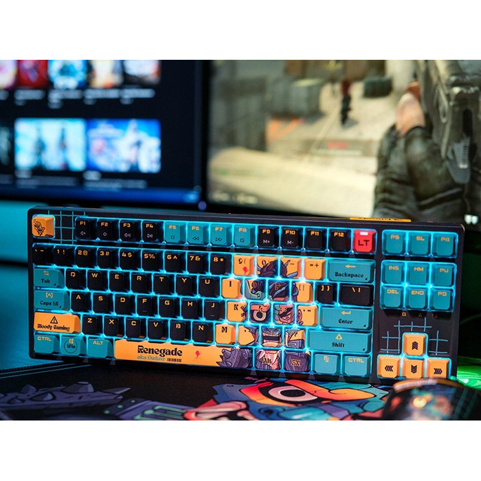 Механічна клавіатура A4TECH BLOODY AT87 RENEGADE USB з перемикачами Alpha Switches