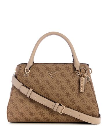 Сумка жіноча GUESS Noelle II Luxury Satchel Latte Logo - оригінальна сумка через плече
