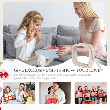 Косметичка жіноча мініатюрна, водонепроникна, з PU матеріалу, органайзер для косметики та аксесуарів, чорний/бежевий (C-чорний/бежевий, S)