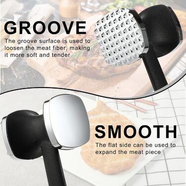 М'ясорубка-молоток Fleischklopfer: для стейків, шніцелів, курки, свинини та яловичини, безпечна для миття в посудомийній машині