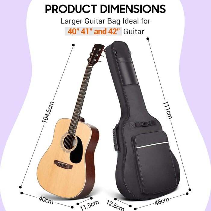 Чохол для гітари Gig Bag Oxford, водонепроникний, 40/41/42 дюйми, CY0149