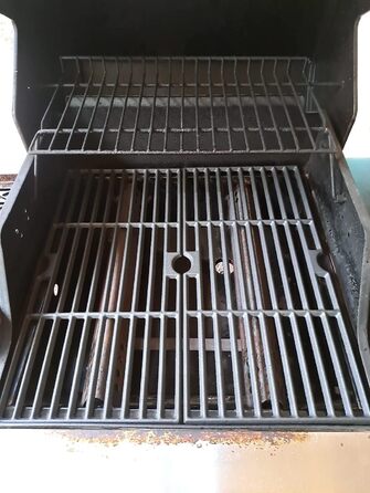 Чавунна решітка для гриля GFTIME 43x21 см, сумісна з Enders Boston 3, Monroe 3 Pro, Barbecook Siesta 310, Landmann Triton 3/4, Charbroil Gas2Coal 330, Proficook PC-GG 1058/1059, комплект 2 шт.