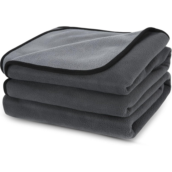 Водонепроникний коврик для собак PETTOM 152x127 см, м'який коврик для великих та маленьких собак, захисний коврик для дивану, ліжка, автокрісла, меблів - прання до 30°C (L, сірий, Medium)