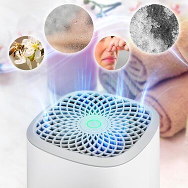 Зволожувач повітря Duronic DH06 WE – тихий осушувач для кімнат 5-10 м², компактний конденсаційний осушувач з баком 0.8 л, 23 Вт, захист від плісняви та конденсату, ідеально для спальні