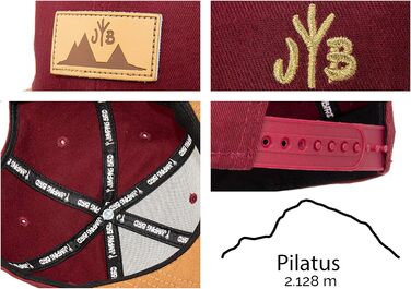 Кепка бейсболка Jumping Bird • Змінний розмір • Outdoor Snapback • Бордовий колір