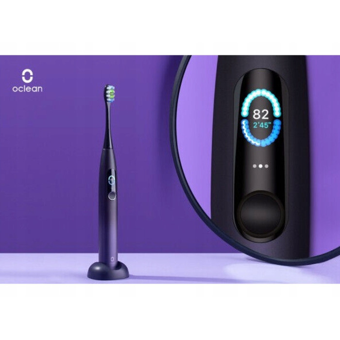 Сонічна зубна щітка Oclean X Pro Digital, темно-синя
