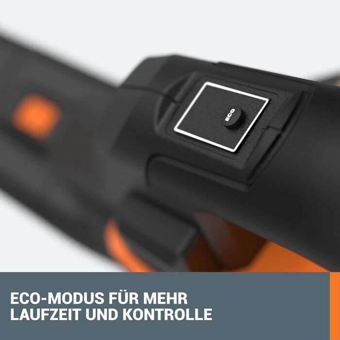 WORX WG583E.9 40V(2x20V) Cordless Leaf Blower/Vacuum - 2 in 1 for Raking & Vacuuming Leaves - 35L Collection Bag - No Battery or Charger Included, Black / Orange