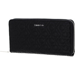 Гаманець Calvin Klein CK Must Zip з тисненням, чорний