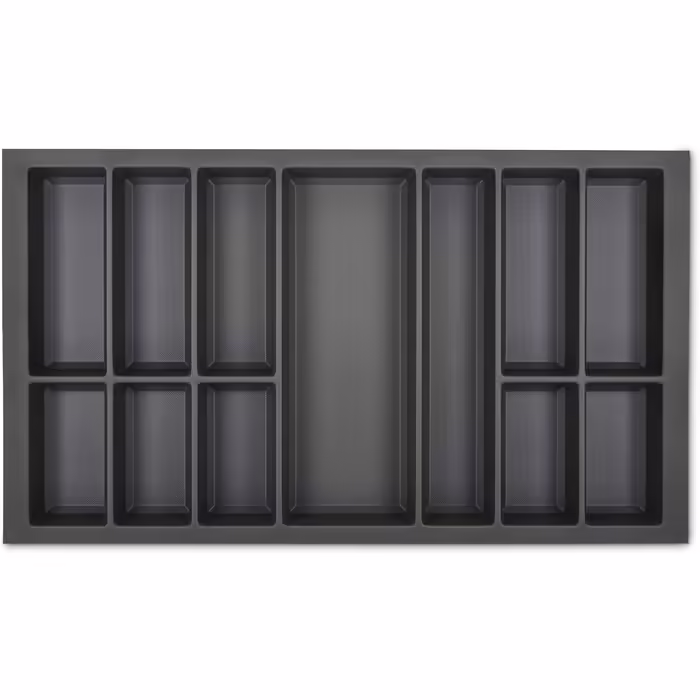 Лоток для столових приборів ORGA-BOX VII, базальтово-сірий, 826x474 мм, для кухонь Beeck, Siematic, Schröder, корпус 90 см