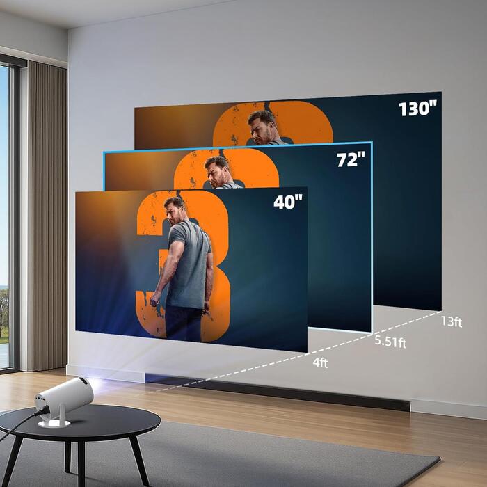 Смарт-проектор HY300 PRO LED Full HD з Wi-Fi та Android TV