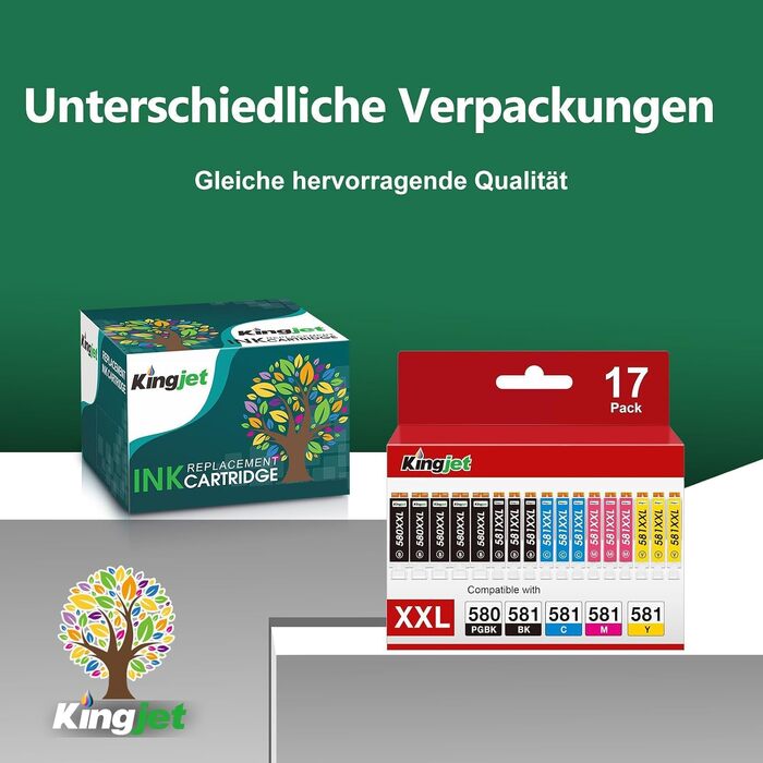 Комплект картриджів XXL для принтера Canon PIXMA PGI-580 та CLI-581 (Multipack) для TR8550, TS6350, TS6150, TS705, TS9550, TS6250, TR7550