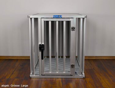 Callieway® ALU DOGBOX - Алюмінієва переноска для собак (XL) 95 x 66 x 70 см