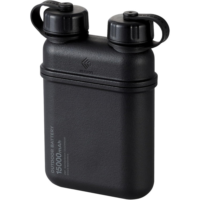 Портативний зарядний пристрій ELECOM NESTOUT: 15000mAh, водонепроникний IP67, ударостійкий, для смартфонів та планшетів. Швидка зарядка USB-C PD 32W, ідеально для походів, кемпінгу та подорожей.