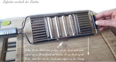 Giant 4-Blade Multi-Grater made of stainless steel - grates vegetables, fruits & cheese 8x faster + 1 PCMM microfiber cloth, color of grater: stainless steel
