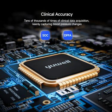 Тонометр Yuwell для вимірювання артеріального тиску та пульсу | 2 користувачі, 74x2 пам'ять, велика манжета (22-45 см), дисплей 3.8', подвійне живлення (YE670A)